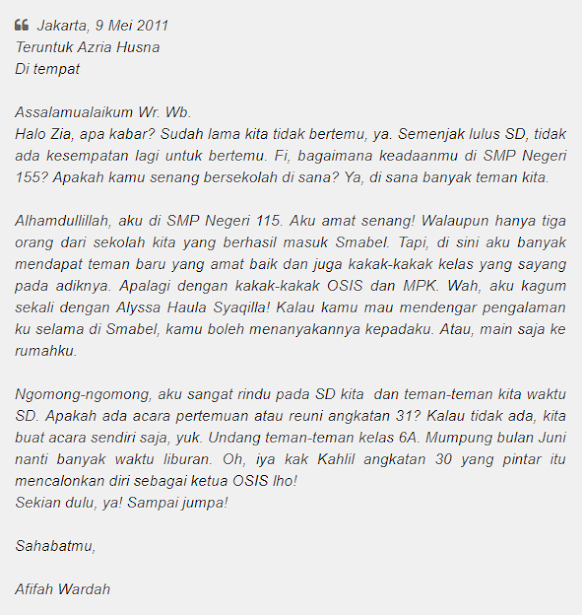 Detail Contoh Surat Untuk Teman Dalam Bahasa Inggris Nomer 35