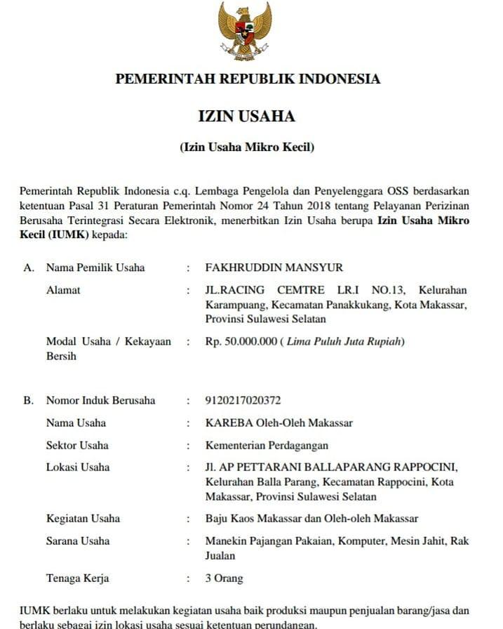 Detail Contoh Surat Usaha Dagang Nomer 55