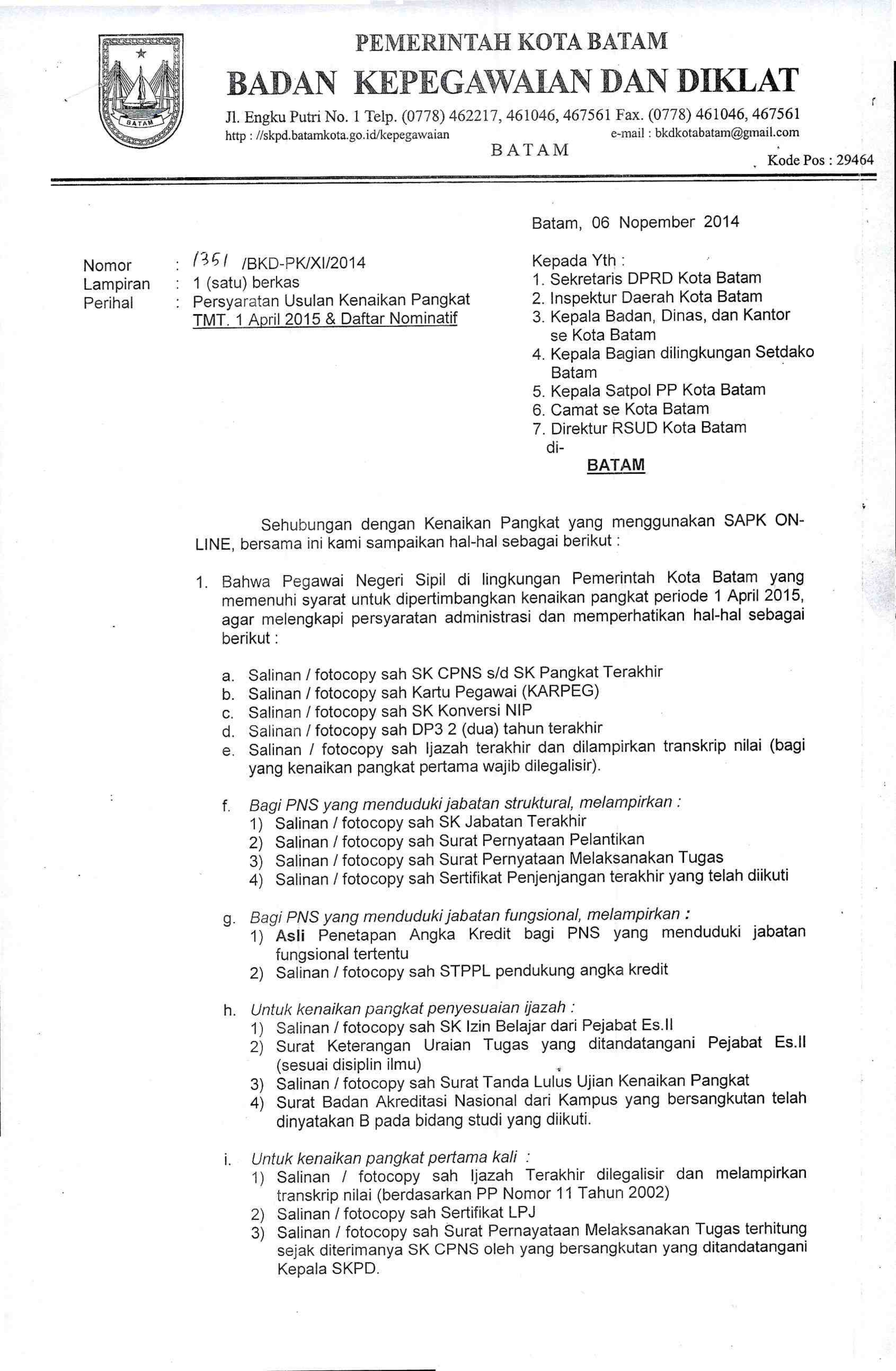 Detail Contoh Surat Usulan Jabatan Fungsional Nomer 19