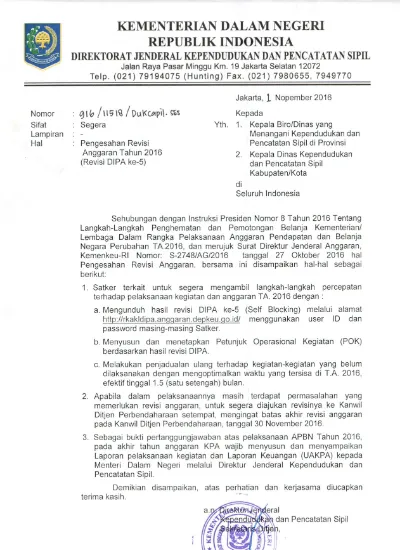 Detail Contoh Surat Usulan Revisi Anggaran 2017 Nomer 37