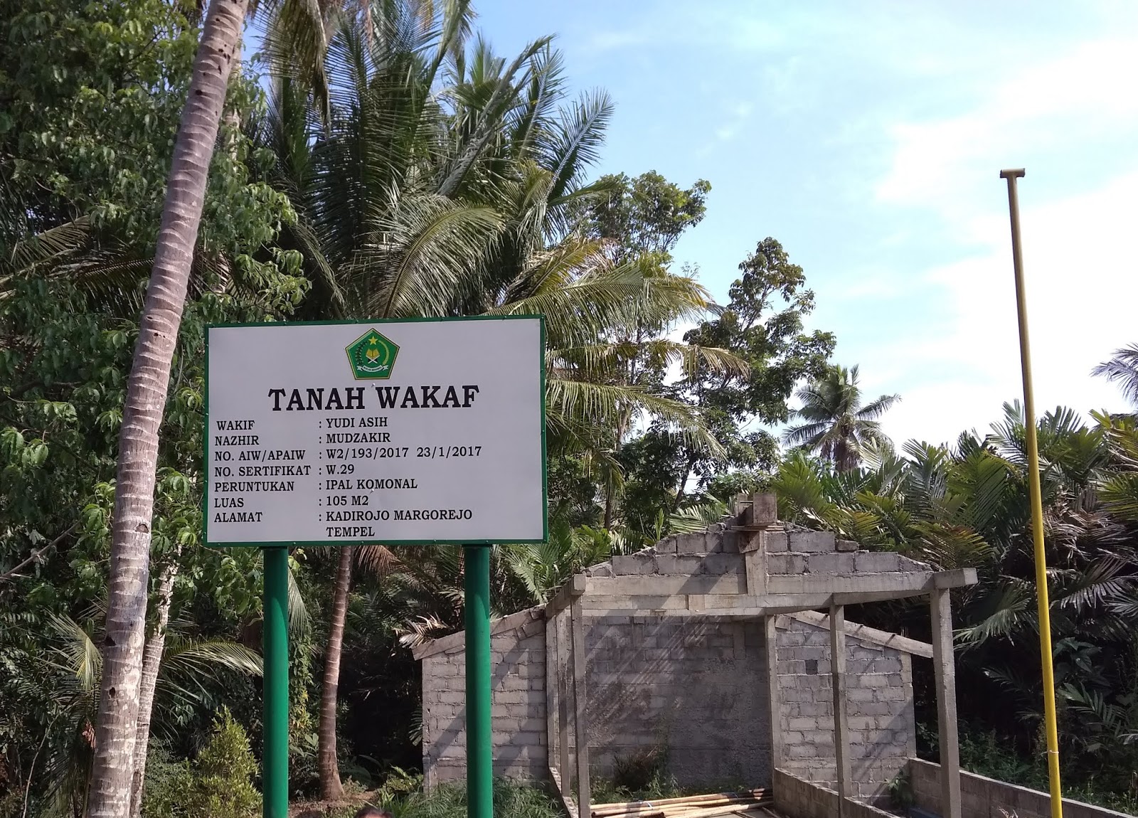 Detail Contoh Surat Wakaf Masjid Nomer 20