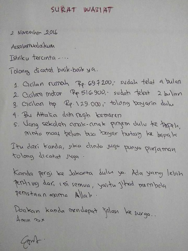 Detail Contoh Surat Wasiat Bawah Tangan Nomer 33