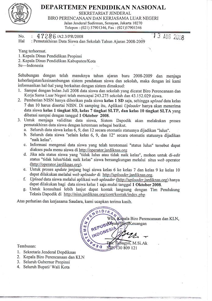 Detail Contoh Surat Yang Ada Tembusan Nomer 14