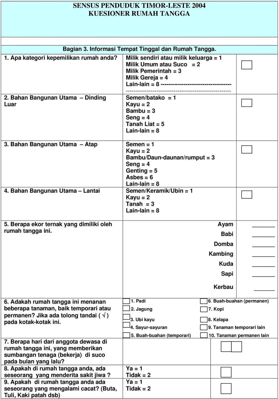 Detail Contoh Survei Penduduk Nomer 47