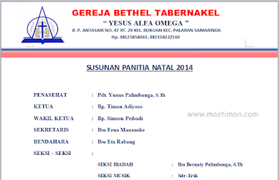 Detail Contoh Susunan Panitia Nomer 29