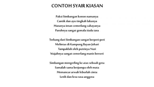 Detail Contoh Syair Agama Nomer 7