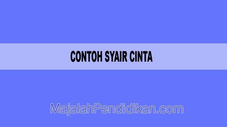 Detail Contoh Syair Cinta Nomer 6