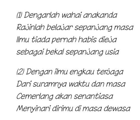 Detail Contoh Syair Pendidikan Nomer 10