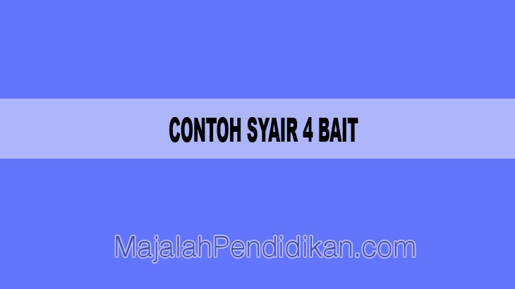 Detail Contoh Syair Puisi Lama Bersajak Aaaa Nomer 50