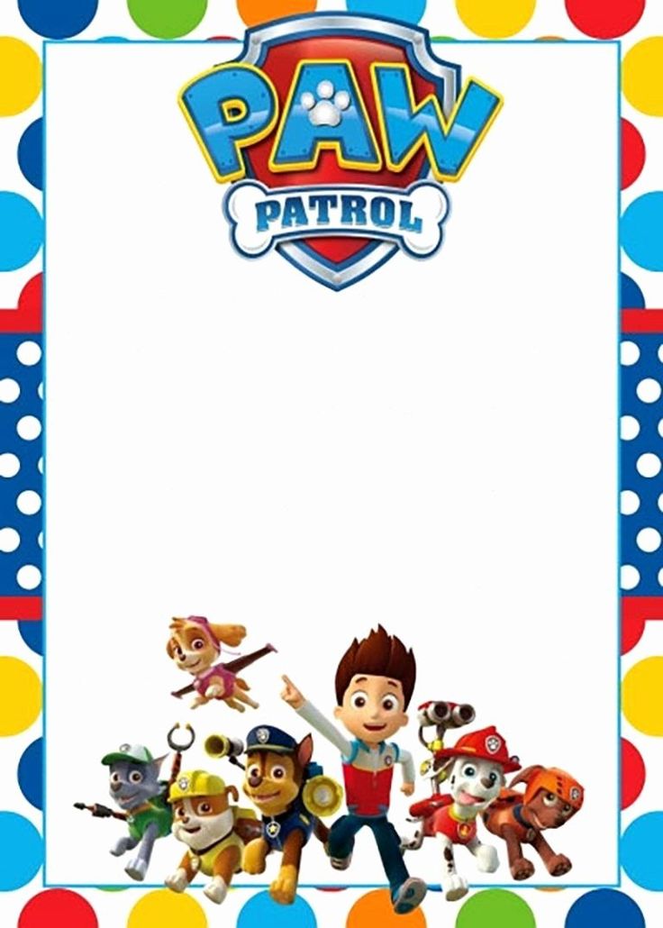 Detail Paw Patrol Border Design Nomer 2