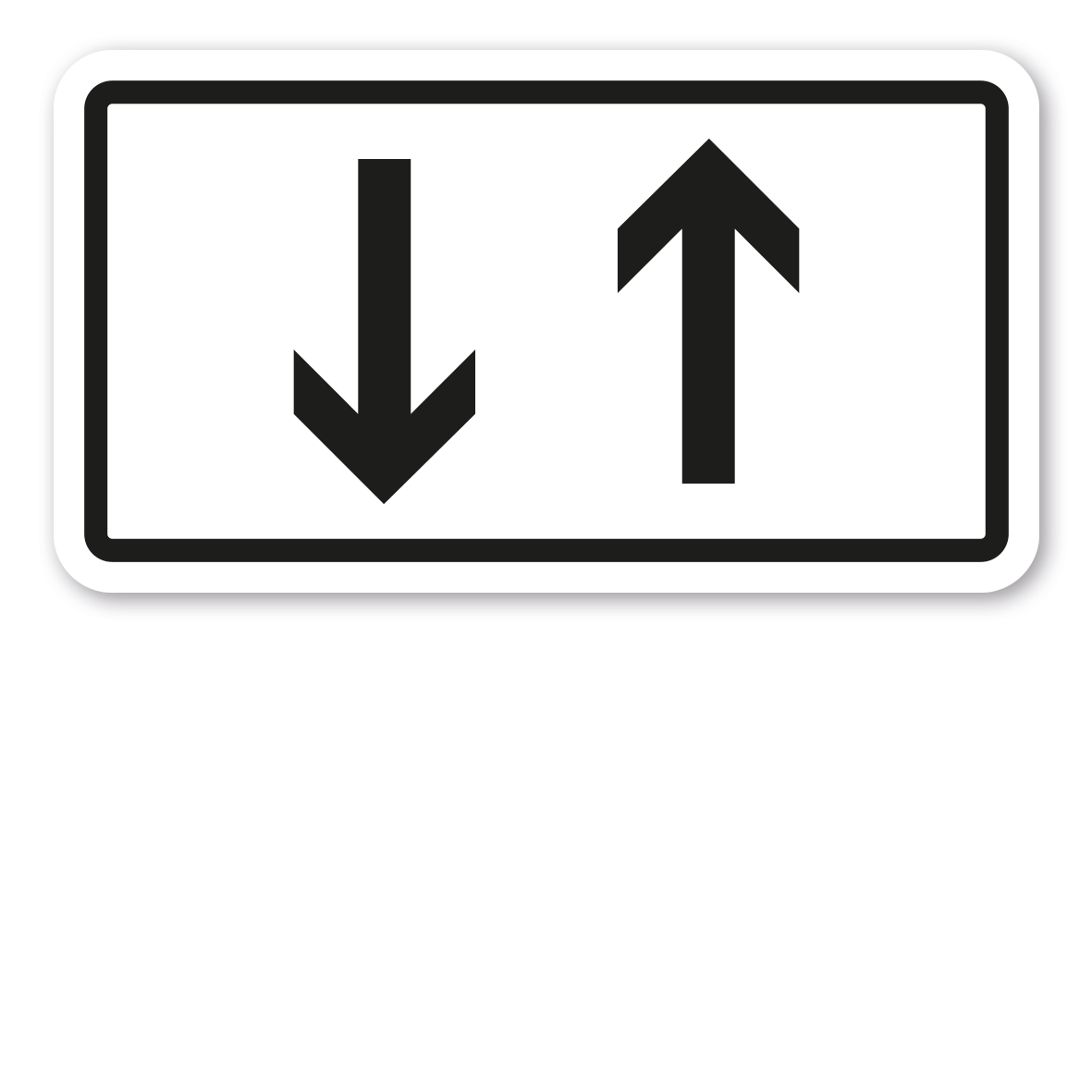 Detail Schild Mit Zwei Pfeilen Nomer 11