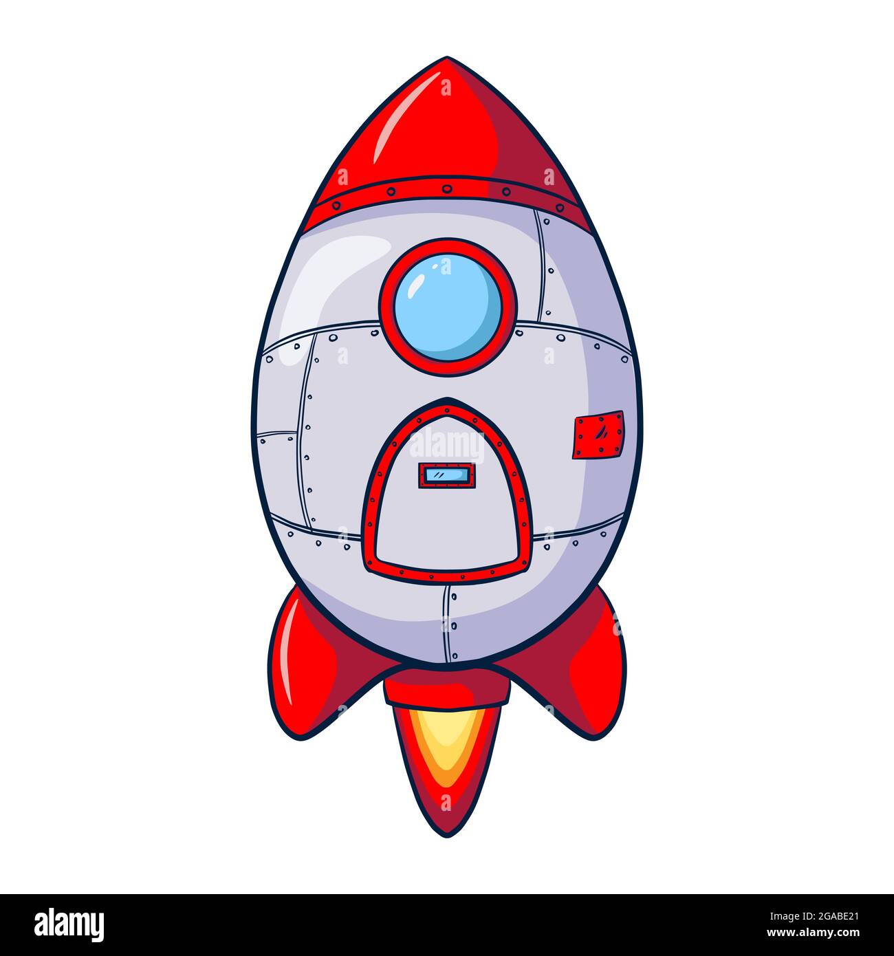 Detail Spaceship Drawing Cartoon Nomer 9