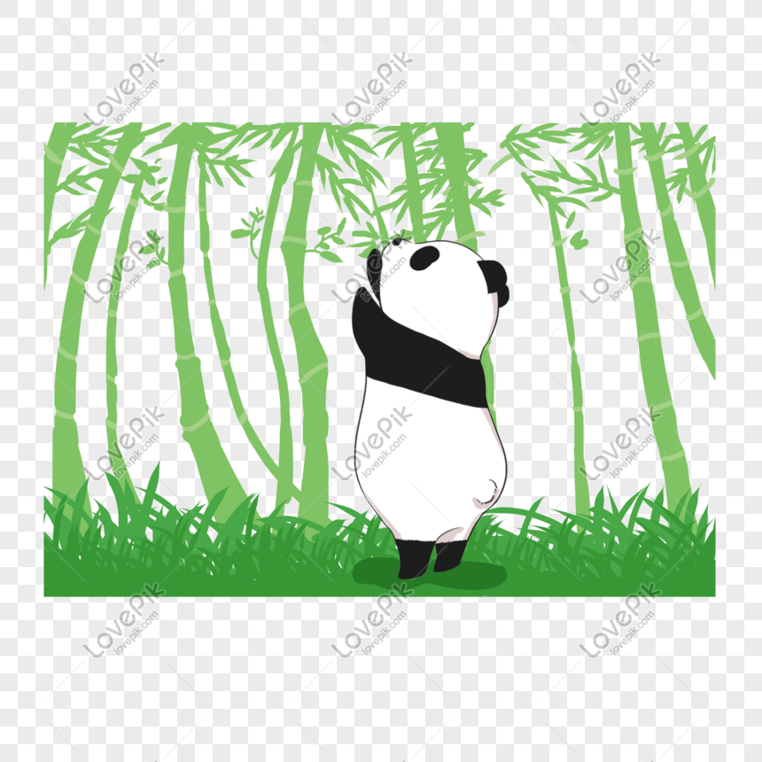Detail Gambar Panda Dan Bambu Nomer 15