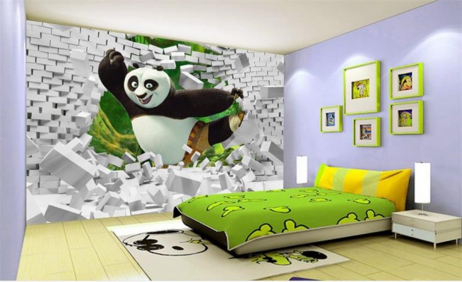 Detail Gambar Panda Di Dinding Kamar Nomer 12