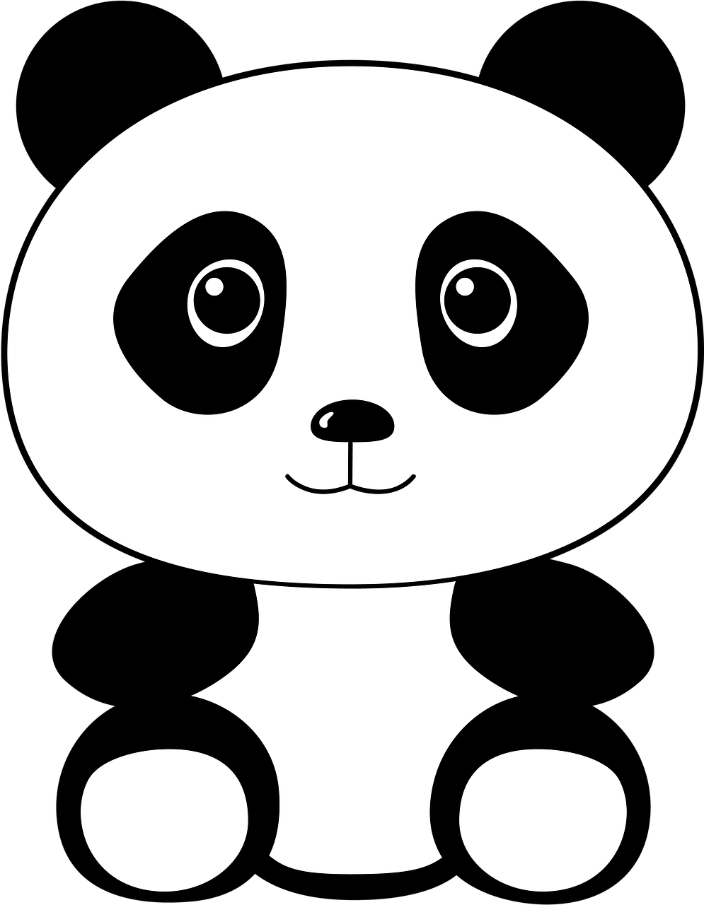 Detail Gambar Panda Hitam Putih Nomer 2