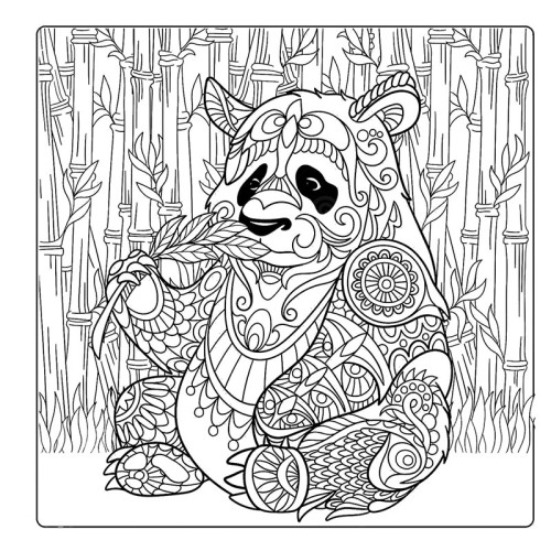 Detail Gambar Panda Mewarnai Koleksi Nomer 23