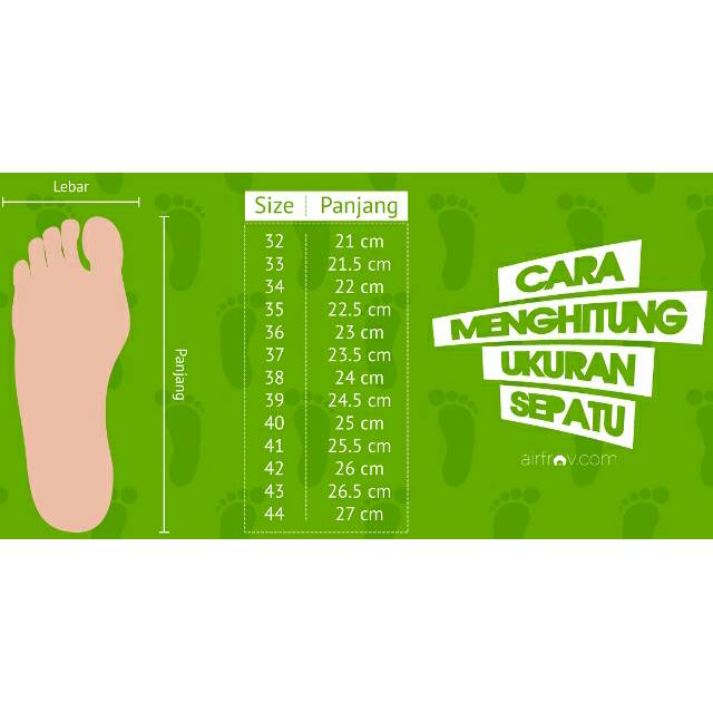 Detail Gambar Panduan Ukuran Sepatu Wanita Nomer 22