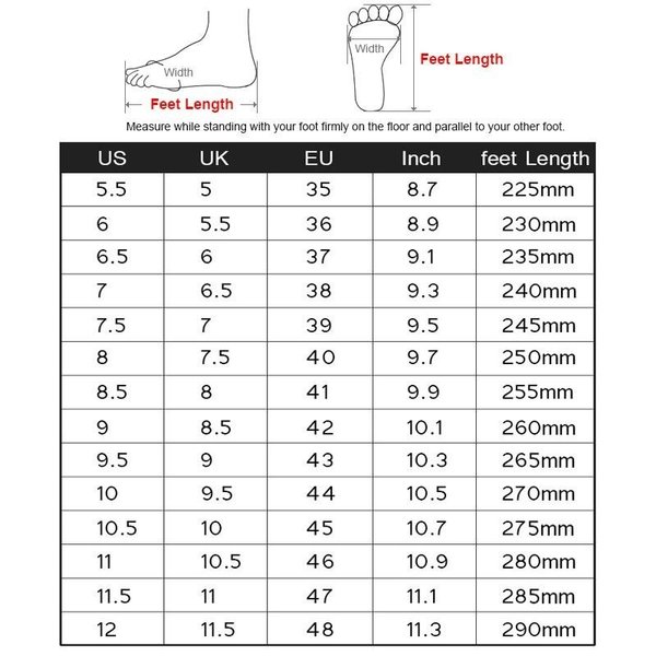 Detail Gambar Panduan Ukuran Sepatu Wanita Nomer 9