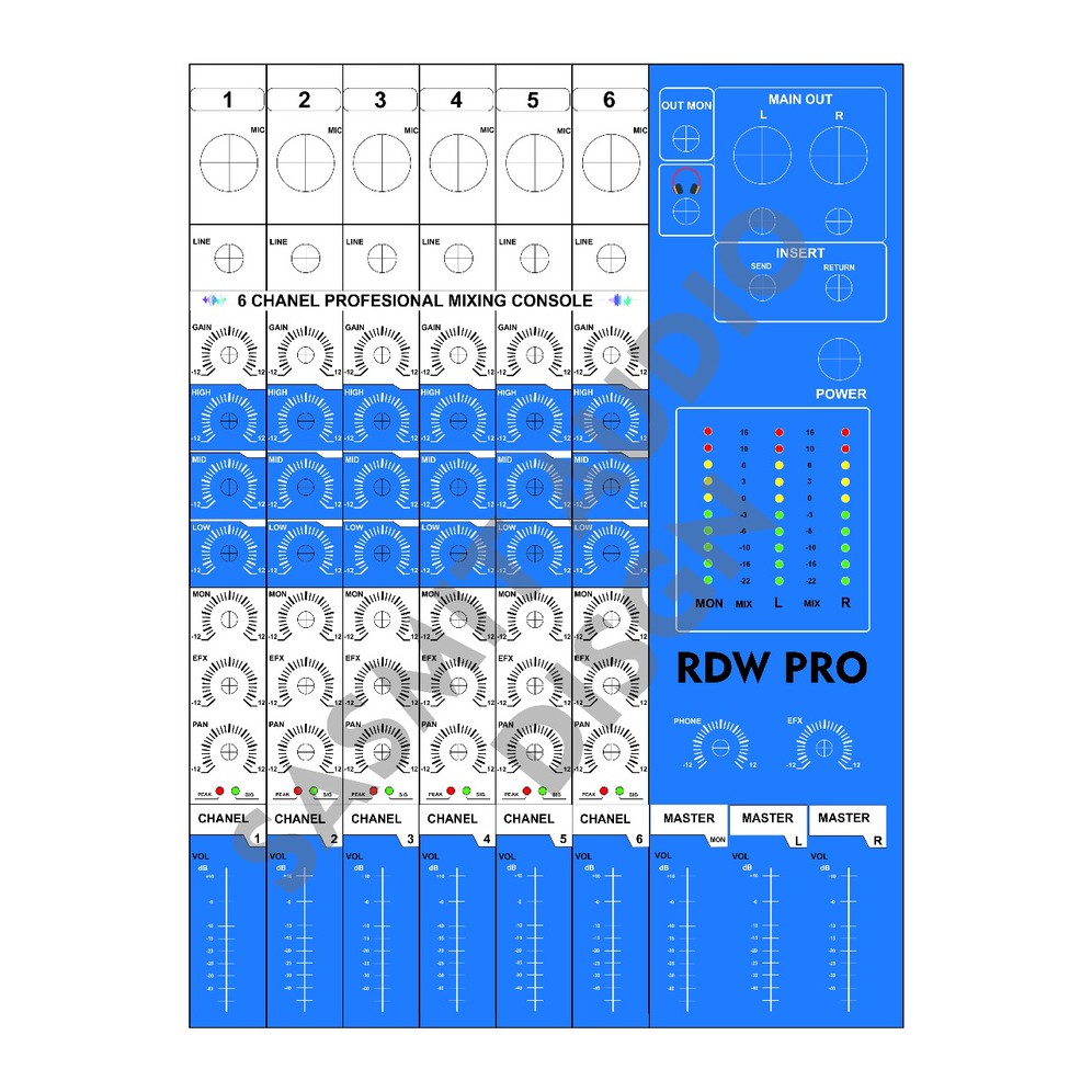 Detail Gambar Panel Mixer Audio Nomer 31