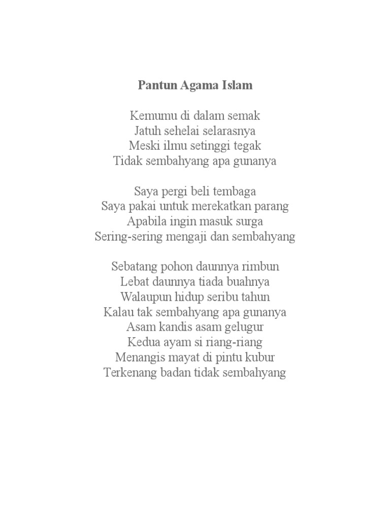 Detail Gambar Pantun Agama Nomer 45