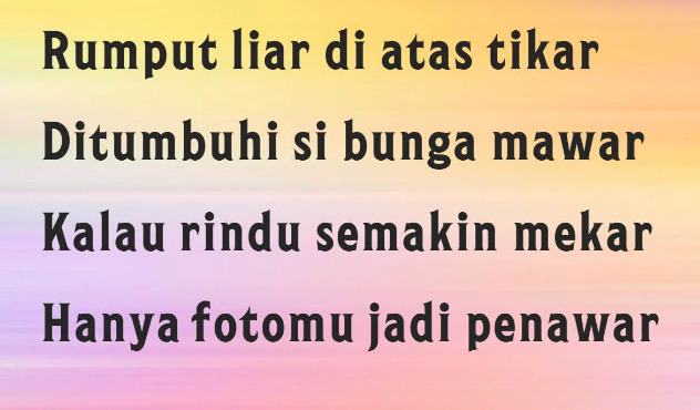 Detail Gambar Pantun Buat Pacar Nomer 53