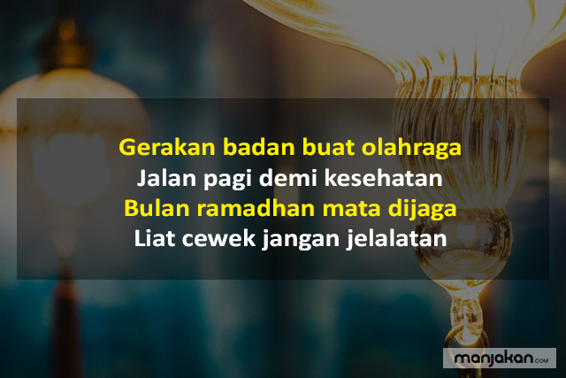 Detail Gambar Pantun Bulan Puasa Gambar Pantun Lucu Nomer 56