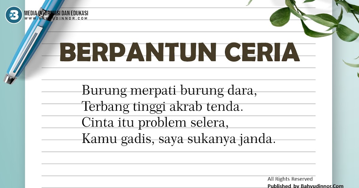 Detail Gambar Pantun Jenaka Nomer 33