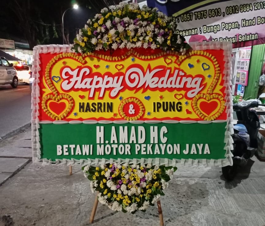 Detail Gambar Papan Bunga Happy Wedding Nomer 47