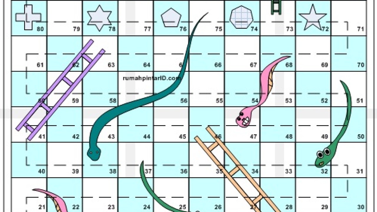 Detail Gambar Papan Permainan Ular Tangga Nomer 18