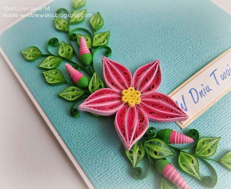 Detail Gambar Paper Quilling Bunga Mawar Nomer 15