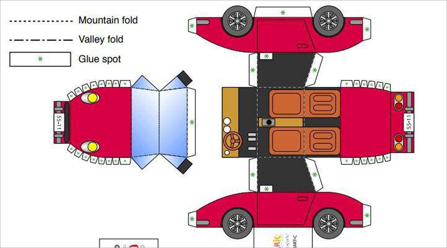 Detail Gambar Papercraft Mobil Nomer 34