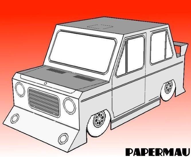 Detail Gambar Papercraft Mobil Nomer 35