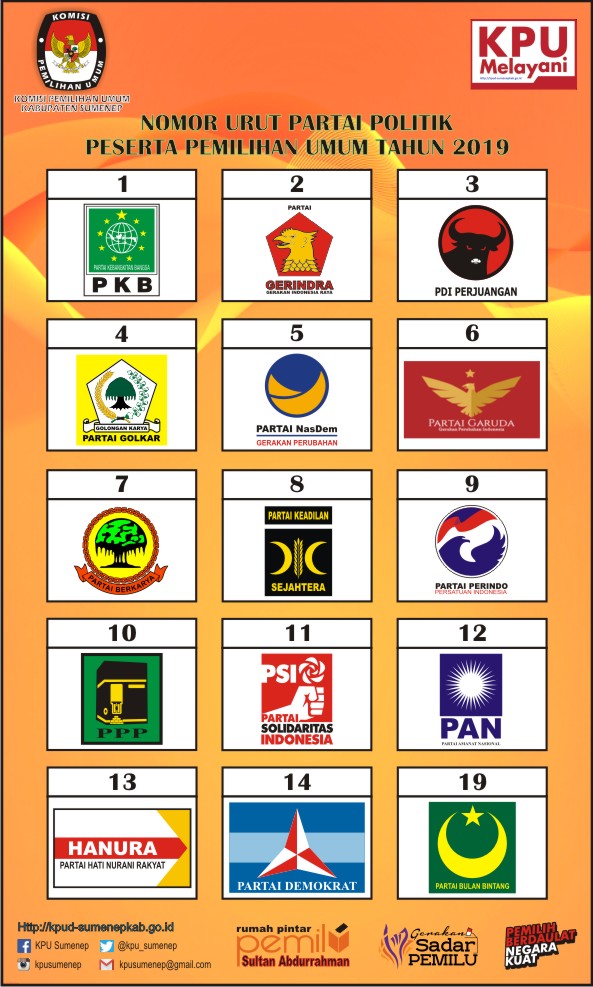 Detail Gambar Partai Peserta Pemilu 2019 Nomer 11