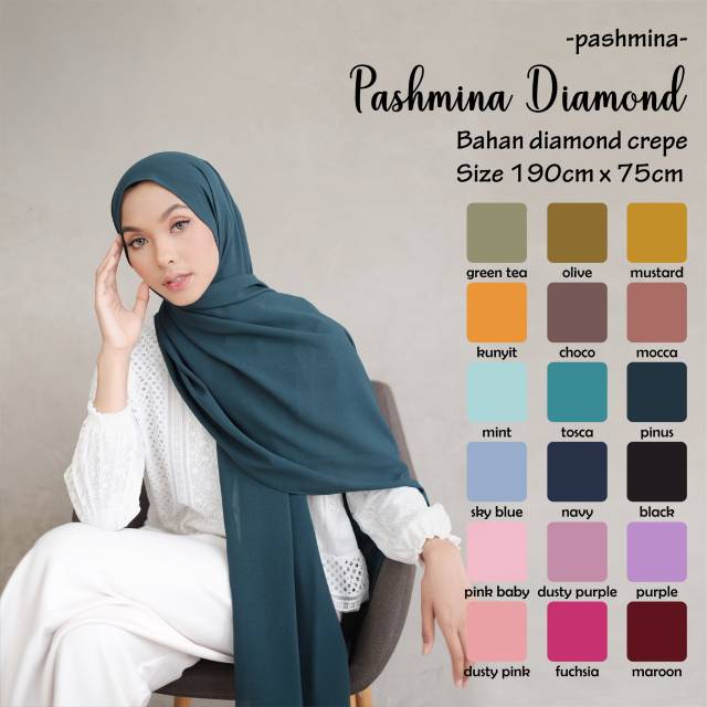 Detail Gambar Pashmina Diamond Nomer 14