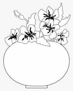 Detail Gambar Pasu Bunga Hitam Putih Nomer 54