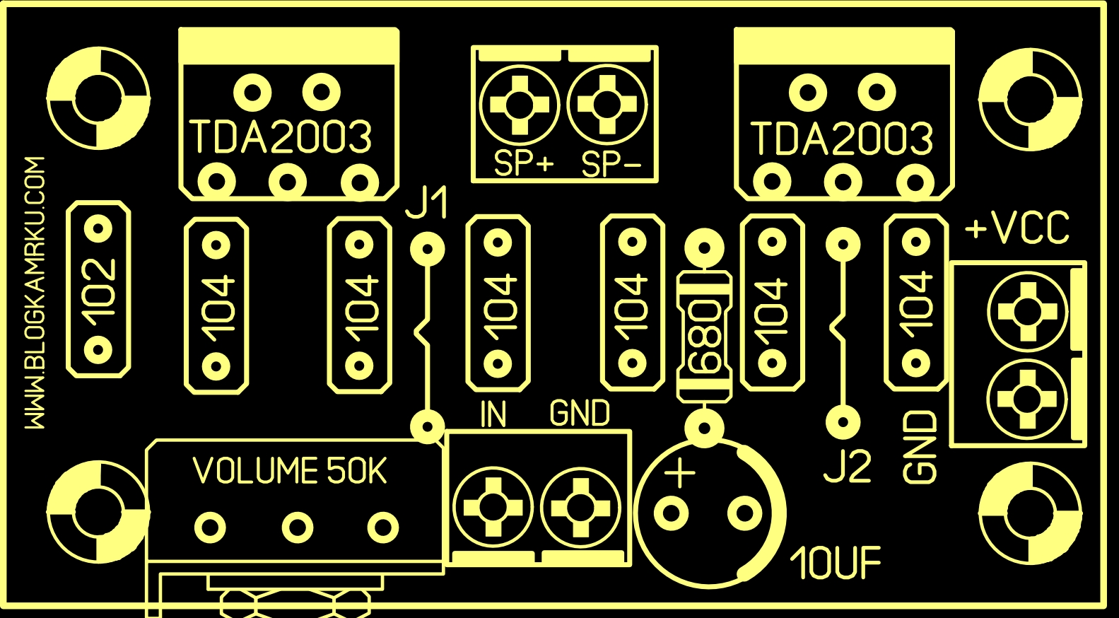 Detail Gambar Pcb Power Amplifier Ic Tda 2003 Nomer 38