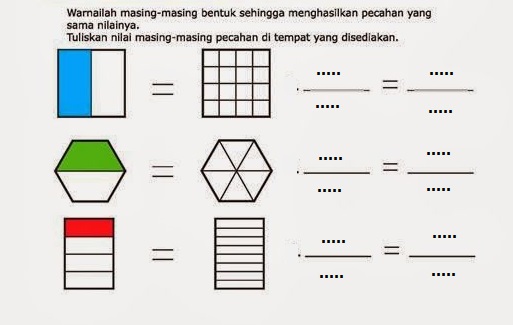 Detail Gambar Pecahan Senilai Nomer 29