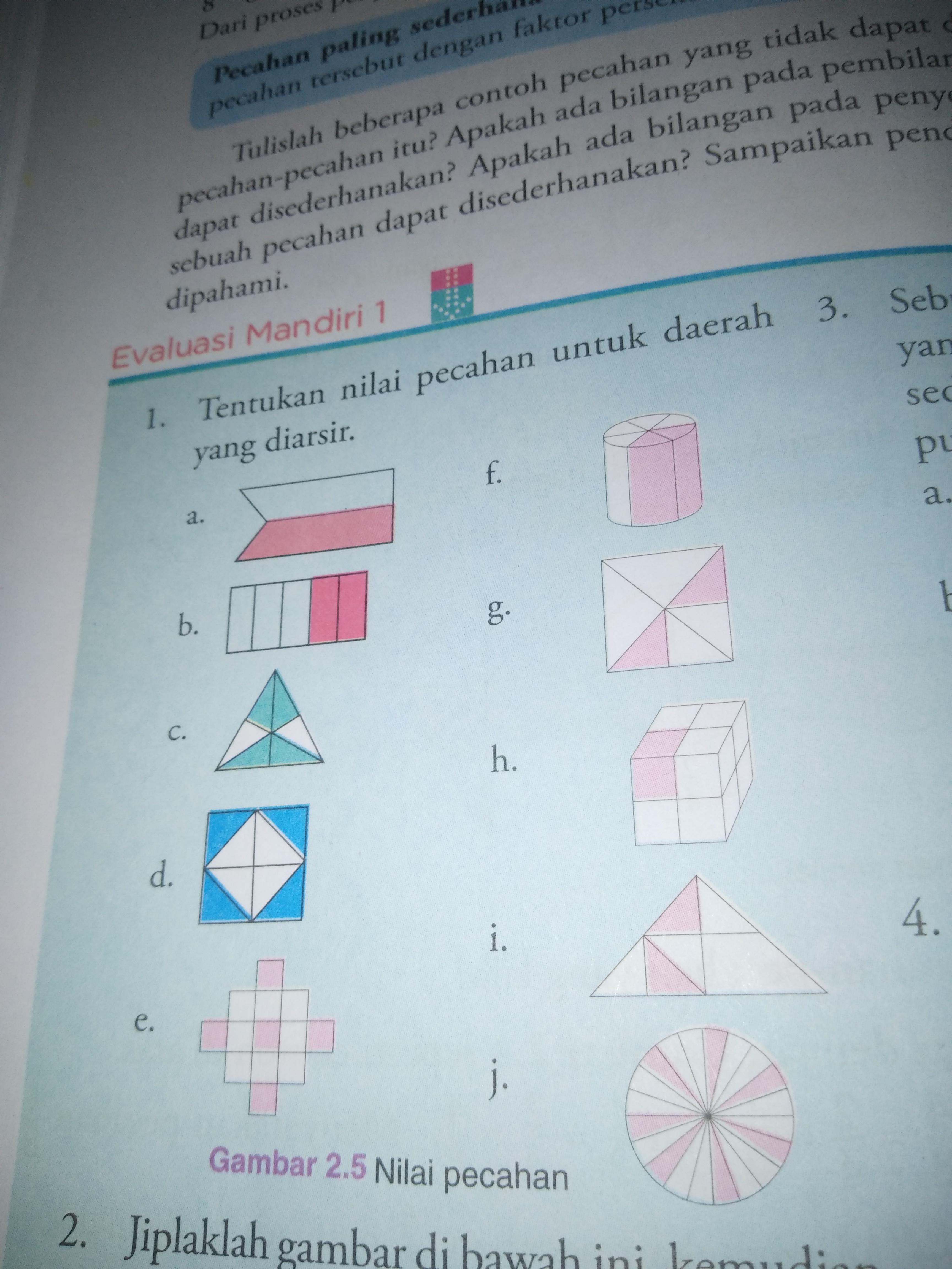 Detail Gambar Pecahan Yang Diarsir Nomer 19