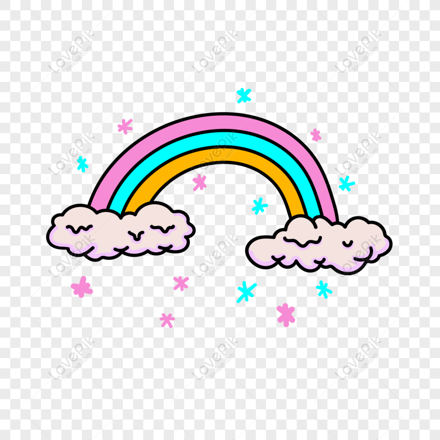 Detail Gambar Pelangi Cloud Cartoon Png Nomer 28