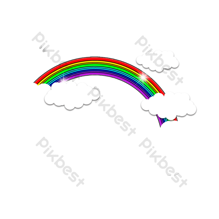 Detail Gambar Pelangi Cloud Cartoon Png Nomer 37