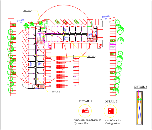 Detail Gambar Peletakan Sistem Sprinkler Pada Gedung Nomer 20