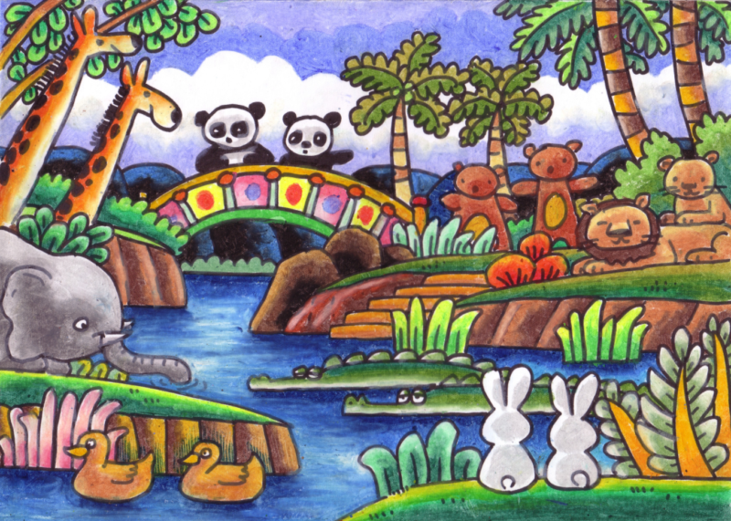 Detail Gambar Pemandangan Alam Dan Hewan Nomer 22