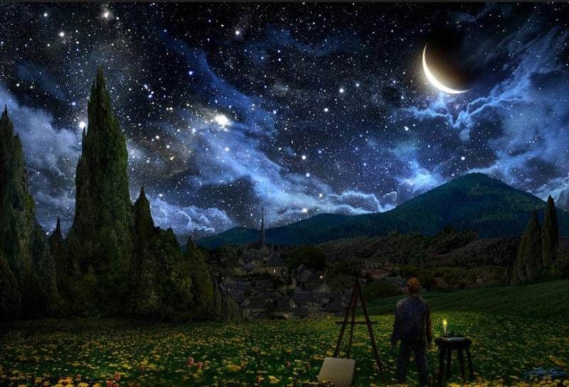 Detail Gambar Pemandangan Alam Malam Hari Nomer 5
