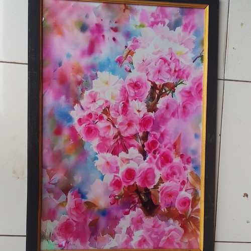Detail Gambar Pemandangan Bunga Sakura Lukisan Nomer 49