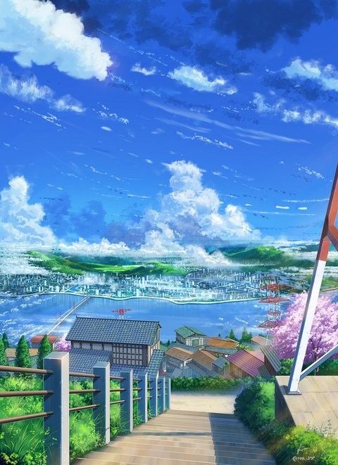 Detail Gambar Pemandangan Desa Di Anime Nomer 13