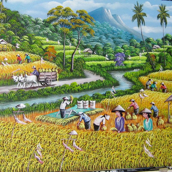 Detail Gambar Pemandangan Di Sawah Nomer 35