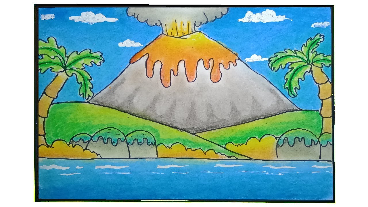 Detail Gambar Pemandangan Gunung Berapi Nomer 4