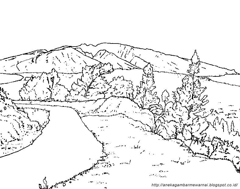 Detail Gambar Pemandangan Mewarna Nomer 20