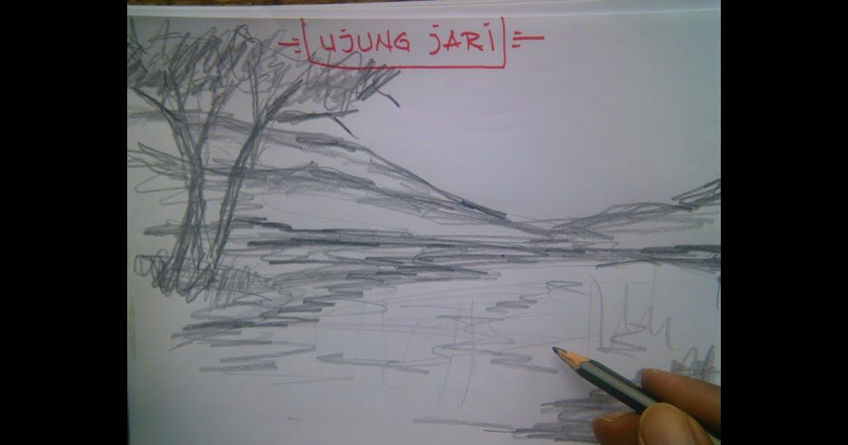 Detail Gambar Pemandangan Pake Pensil Nomer 43