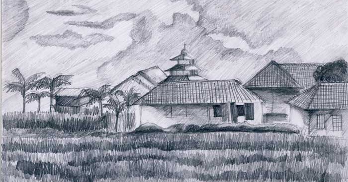 Detail Gambar Pemandangan Pake Pensil Nomer 49